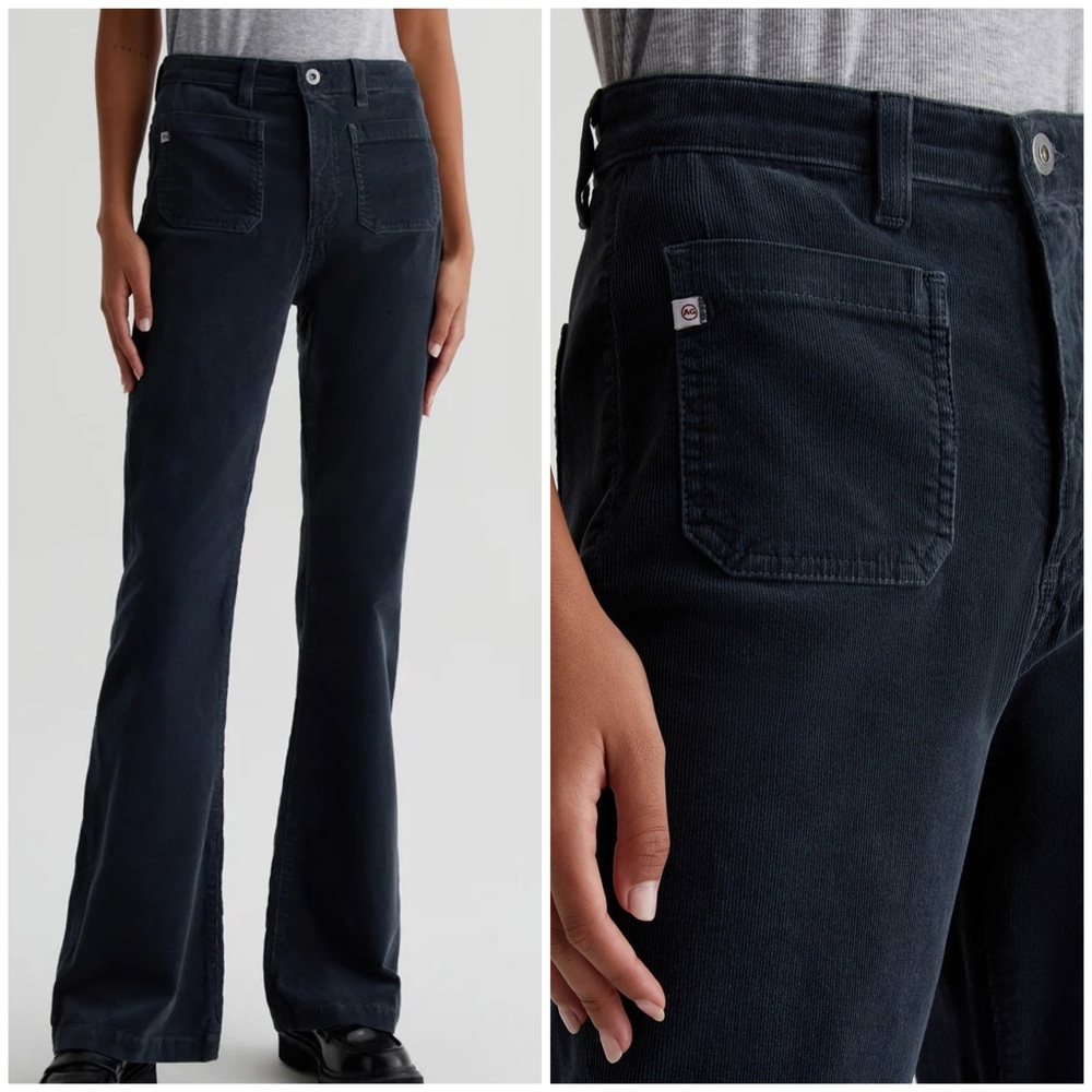 Anthropologie AG Anisten High Rise Bootcut Retro 70’s Patch Pocket Jeans Sz 31